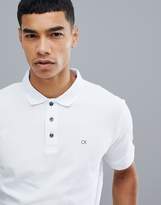 Thumbnail for your product : Calvin Klein Golf polo with logo in white c9161