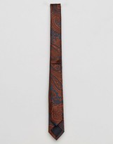 Thumbnail for your product : ASOS Slim Tie In Paisley Design