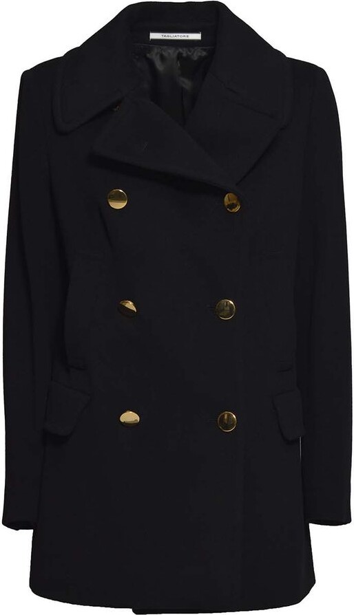 Tagliatore Flap-Pocketed Double-Breasted Coat