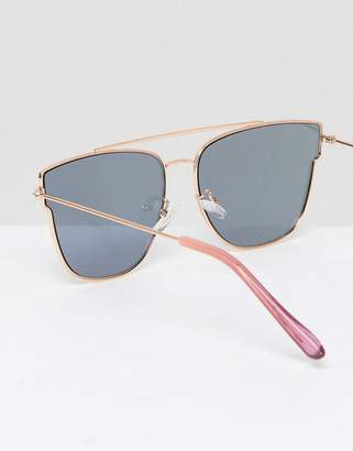 Aldo Chelirien Rose Gold Mirror Sunglasses