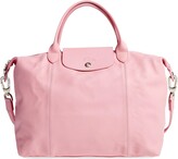 Thumbnail for your product : Longchamp Medium 'Le Pliage Cuir' Leather Top Handle Tote