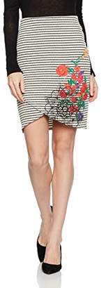 Desigual Women's Xenia Knitted Short Skirt, White, M