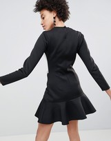 Thumbnail for your product : ASOS DESIGN Colourblock Pephem Shift Dress