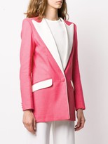 Thumbnail for your product : Hebe Studio Colour-Block Fitted Blazer