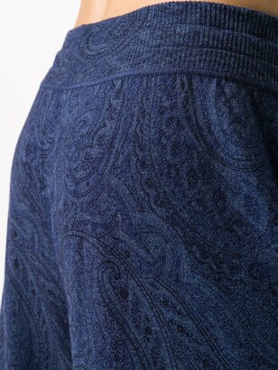 Etro Paisley Print Cashmere Sweatpants