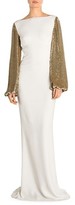 Thumbnail for your product : Stella McCartney Sequin-Sleeve Column Gown