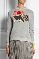 Thumbnail for your product : Michael Van Der Ham Embroidered cotton-jersey sweatshirt