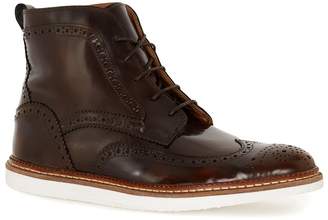 Topman HOUSE OF HOUNDS Brown Leather Lace Brogue Boots
