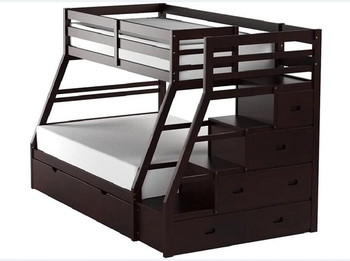 Modern Bunk Bed with Storage Ladder ShopStyle