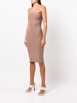 Thumbnail for your product : Alexander Wang Strapless Midi Dress With Elastic