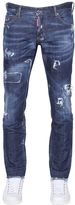 Thumbnail for your product : DSQUARED2 17.5cm Slim Fit Ripped Denim Jeans