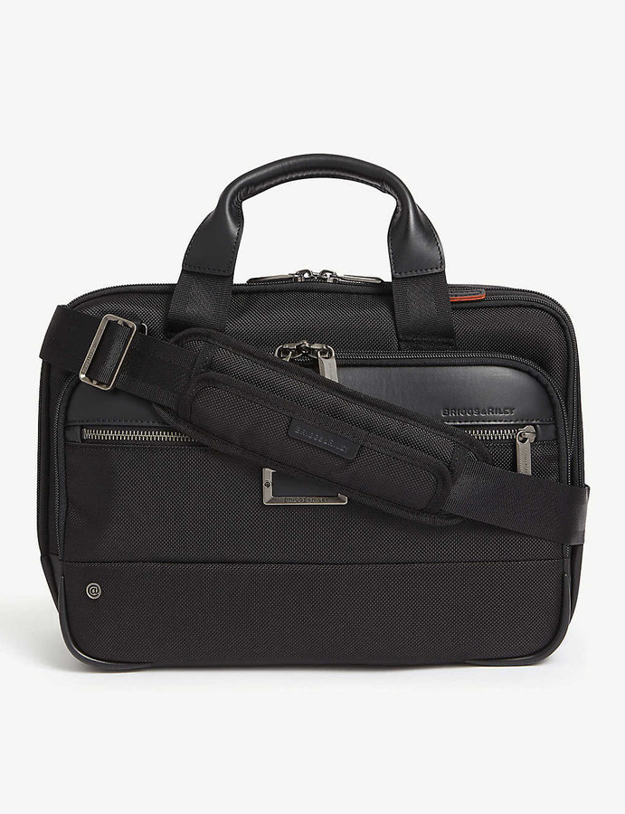 Briggs & Riley Small expandable ballistic nylon briefcase ShopStyle Bags