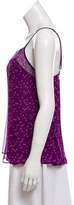 Thumbnail for your product : Stella McCartney Silk Sleeveless Top Purple Silk Sleeveless Top