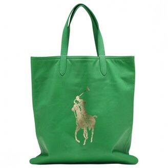 Polo Ralph Lauren green Leather Handbags