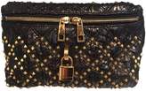 Black Exotic Leathers Clutch Bag