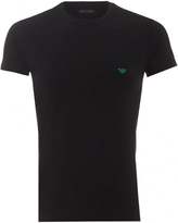 Thumbnail for your product : Emporio Armani Mens T-Shirt Small Green Eagle Logo Black Slim Fit Tee