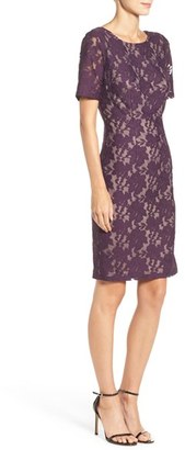 Adrianna Papell Women's Floral Lace Sheath Dress