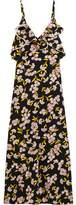 Thumbnail for your product : Marni Ruffled Floral-Print Silk-Satin Maxi Dress