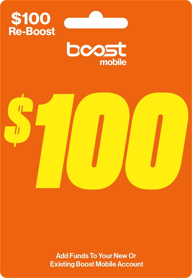 Boost Mobile $100 Direct Top Up