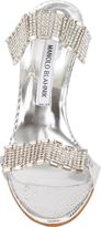 Thumbnail for your product : Manolo Blahnik Dallifaco Crystal-Strap Sandals-Silver