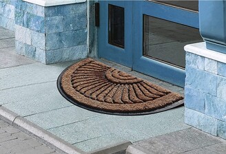 Entryways Sunburst Recycled Rubber Doormat