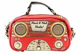 Thumbnail for your product : Betsey Johnson Women's Red Tune In Radio Crossbody Handbag
