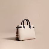 Thumbnail for your product : Burberry The Medium Banner in Leather and House Check