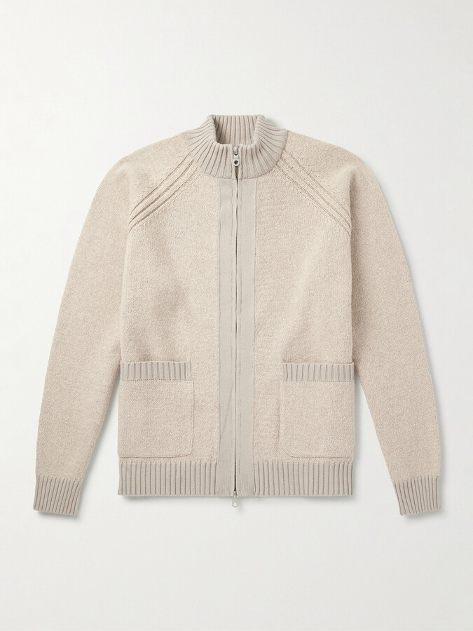 Folk Knitted Zip-Up Cardigan