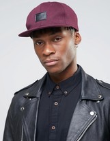 Thumbnail for your product : ASOS Snapback Cap In Burgundy Jersey