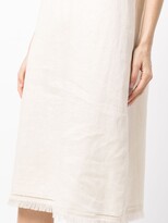 Thumbnail for your product : Theory Linen Frayed-Hem Dress