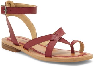 lucky brand red sandals