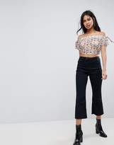 Thumbnail for your product : Love Bardot Floral Crop Top