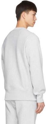 Champion Reverse Weave Grey Logo Sweatshirt
