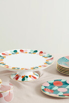 Thumbnail for your product : La DoubleJ Gold-plated Porcelain Cake Stand - White