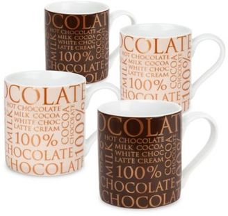 Konitz 100% Chocolate" Mugs (Set of 4)