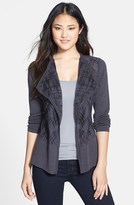Thumbnail for your product : Nic+Zoe 'Checked Mesh' Cardigan (Regular & Petite)