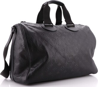 Louis Vuitton Monogram Shadow Speedy Bandouliere 40 - Black