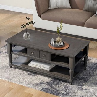 map Presenter tray August Grove Solid 1 Coffee Table with Storage - ShopStyle