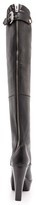 Thumbnail for your product : McQ Max Curved Zip Knee High Boots