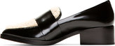 Thumbnail for your product : 3.1 Phillip Lim Black Shearling Accent Quinn Loafers