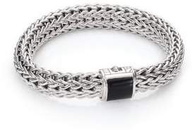 John Hardy Classic Chain Batu Large Black Onyx & Sterling Silver Bracelet