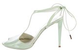 Thumbnail for your product : Viktor & Rolf Patent Leather T-Strap Sandals