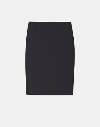 Lafayette 148 New York Plus-Size Italian Stretch Wool Pencil Skirt