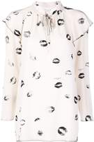 Thumbnail for your product : Sonia Rykiel lip print blouse