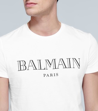 Balmain Logo print cotton T-shirt