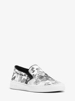 Thumbnail for your product : Michael Kors Michael Kors Keaton Floral-Print Canvas Slip-On Sneaker