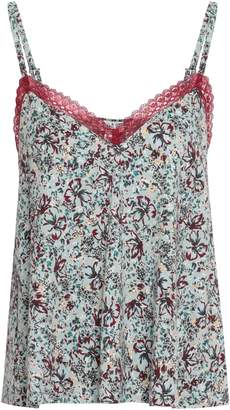Cosabella Lace-trimmed Printed Pima Cotton And Modal-blend Jersey Camisole