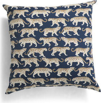TJMAXX 22X22 Indoor Outdoor Tiger Walk Pillow, Polyester