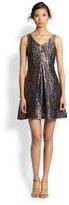 Thumbnail for your product : Suno Metallic Rose Jacquard Dress