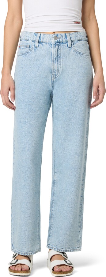 Hudson Noa High Rise Straight Leg Ankle Crop Jeans